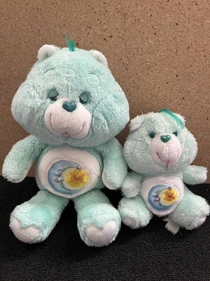 Vintage 1983 Kenner Care Bears Bedtime Bears weicher Plüsch blauer Mondstern 13 Zoll + 6 Zoll 