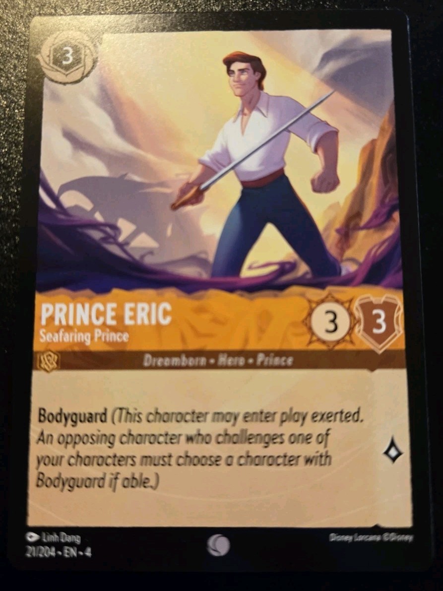 Prince Eric - Seafaring Prince 21/204 Common Ursula's Return Disney Lorcana TCG