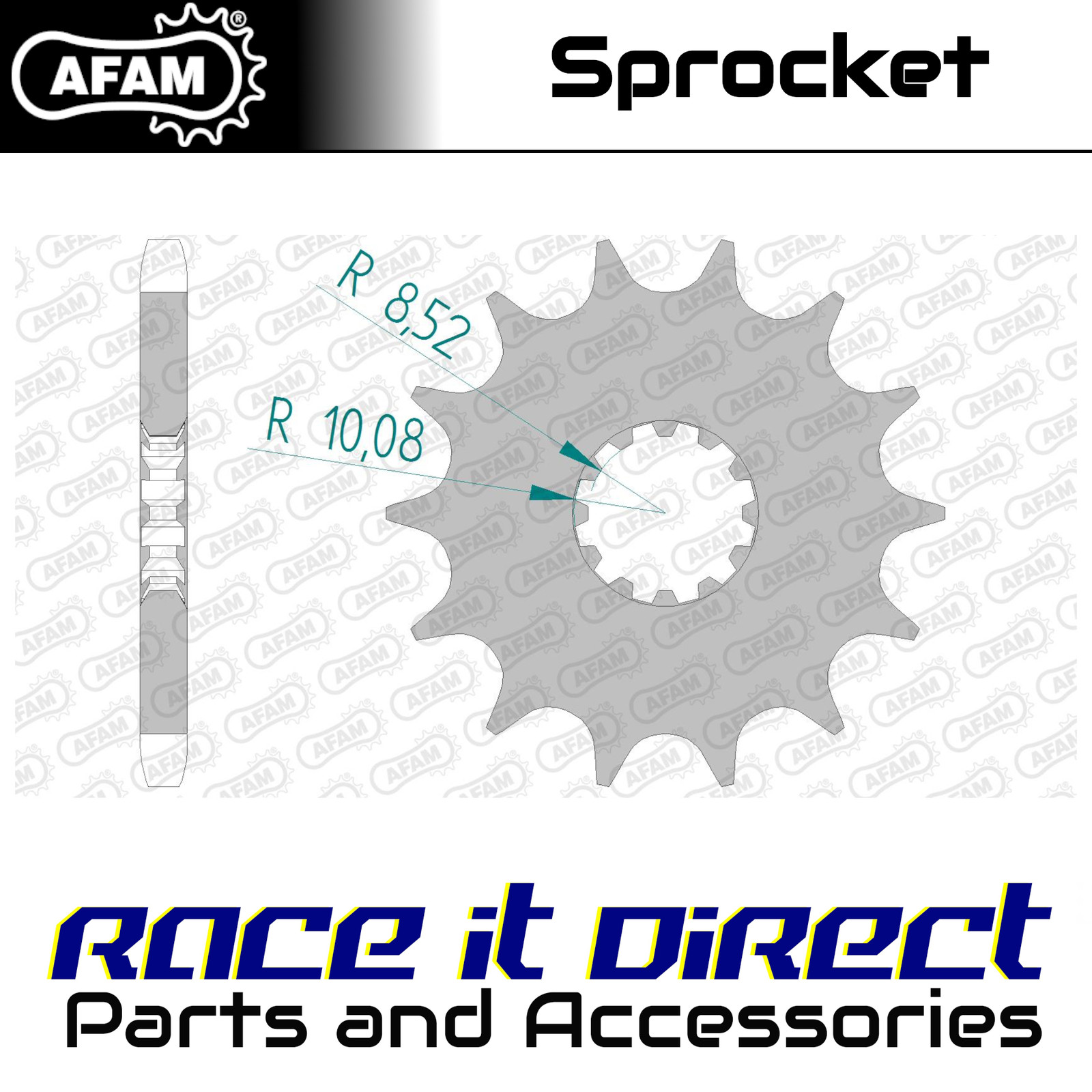 Sprocket for HM-HONDA CRE 50 Six 2002 14T Front AFAM