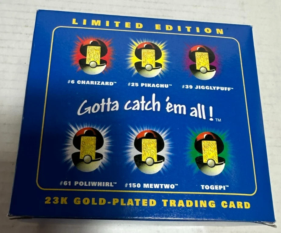 Pokemon Limited Edition 23K Gold-Plated Charizard Trading Card NEW Sealed - Image 4 of 4