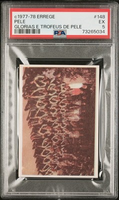 Carte à Collectionner Pelé 1977 PSA 5 EX #143 - Édition Glorias E Trofeus, Rare Et Gradée