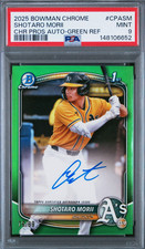 2025 Shotaro Morii Bowman Chrome Prospect Auto True Green /99 Color Match