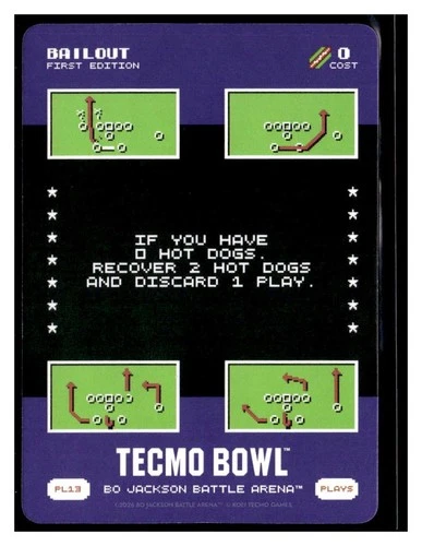 2026 Bo Jackson Battle Arena Tecmo Bailout SSP #PL13