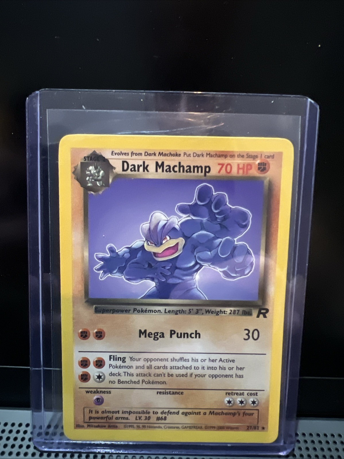 Pokémon Dark Machamp TCG Card 27/82 Non-Holo WOTC