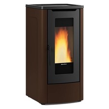 STUFA A PELLET 'DAHIANA VFS' 10 kW - colore bordeaux