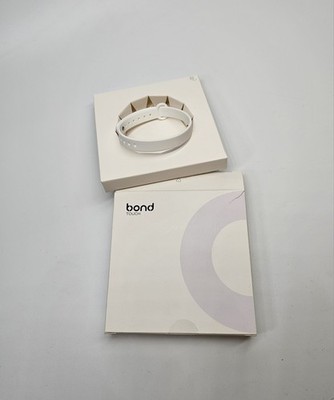 Silicone Band Compatible with Bond Touch, Replacement White Wrist