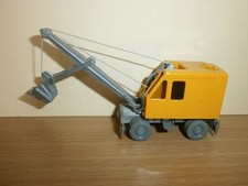 Wiking 66k Schaufelbagger / Löffelbagger / Radbagger gelb 1:87  Guter Zustand 