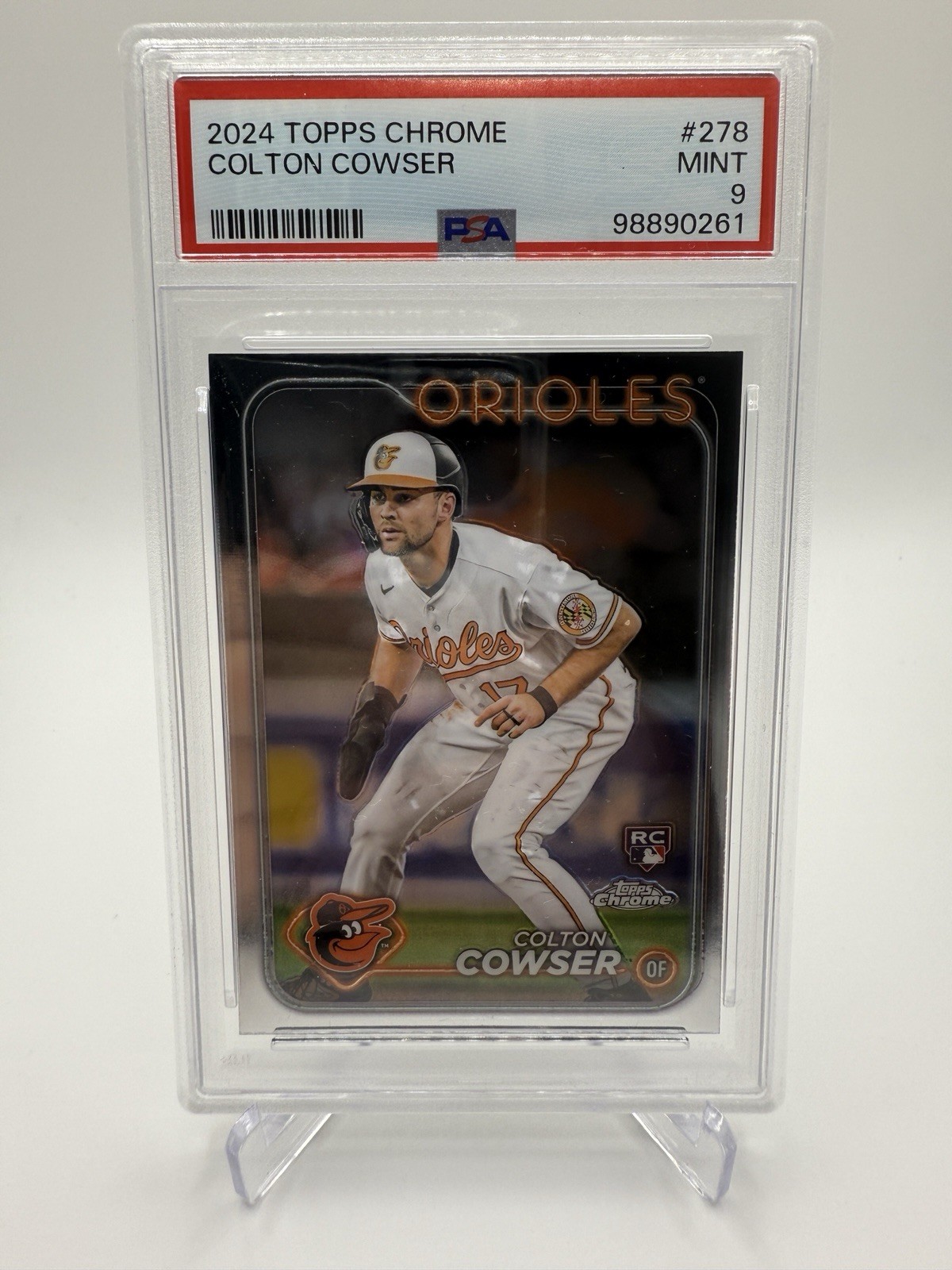 2024 Topps Chrome Colton Cowser Rookie Card #278 PSA 9