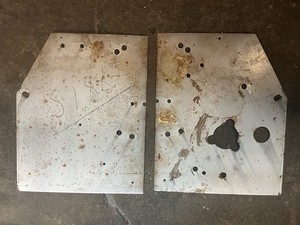 Mills Antique Slot Machine Security  Drill Proof Plate Set