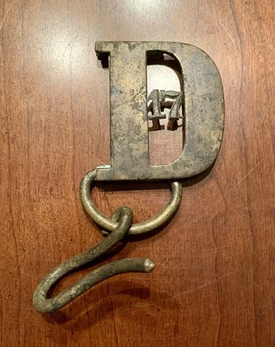 Civil War Period Sword Hanger Hand Fashioned From Eagle Sword Belt Plate