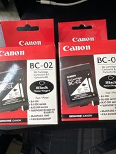 2pack - Canon BC-02 Ink Cartridge Black, New  Sealed.