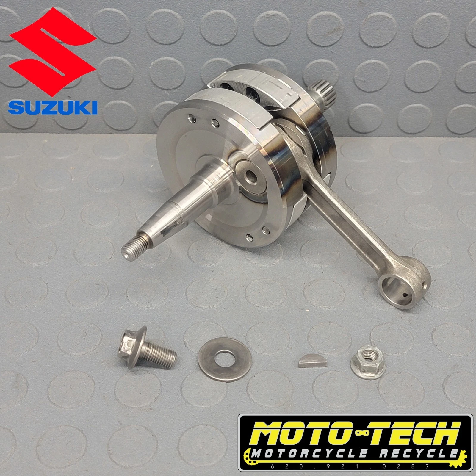✅ 2002   01-03   SUZUKI  RM125 CRANKSHAFT & ROD 🏁 CRANK SHAFT 12200-36F01 319 ✅