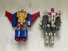 Vintage 1987 Transformers G1 Terrorcon Combiner Hun Gurr & Metalhawk Figures