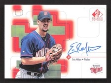 1999 SP Signature Edition Eric Milton #EMi Auto Minnesota Twins TV2813