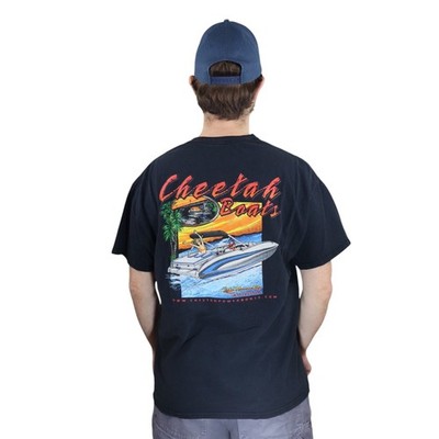 Vintage Cheetah Boats Lake Havasu AZ Powerboat T Shirt Mens L/XL Racing Boat Tee
