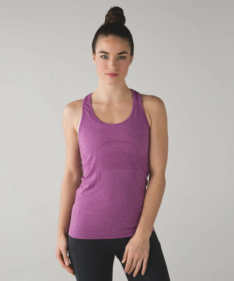 Camiseta sin mangas LULULEMON para mujer 4 Swiftly Tech espalda deportiva Regal Ciruela Correr W1960S Foto 2 de 4
