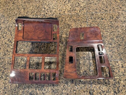 1992-94 Mercedes W140 S-Class Burl Wood Center Console Trim Panel PRE FACELIFT
