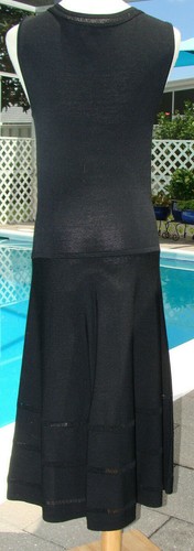 RALPH LAUREN LITTLE BLACK STRETCHY LIGHT KNIT DRESS - S - Picture 5 of 7