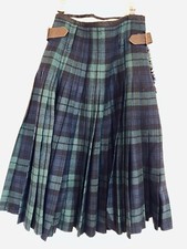 Vintage The Scotch House Women  s Kilt Tartan Plaid Wool Size 2 Pleated Skirt