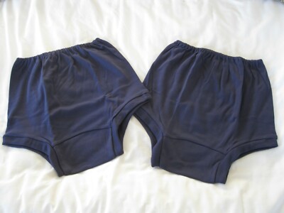 ZWEI Paar Mädchen REPLIK CHERUB marineblau Schulslips Größe 22/XL passt W33-36''