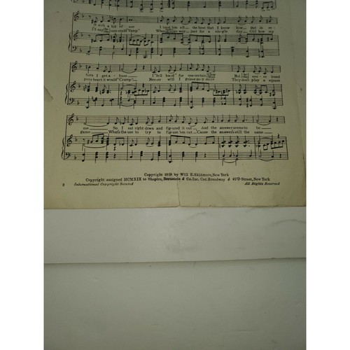 You Can't Get Lovin where There aint no Love Will E. Skidmore Sheet Music - Picture 3 of 3