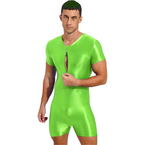 Traje de baño de una pieza brillante para hombre Traje de neopreno para surf Cremallera frontal Mono Traje de baño - Imagen 70 de 77