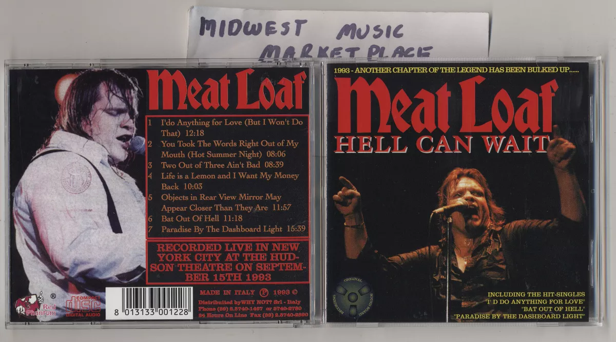 Meat Loaf - Hell Can Wait - Rare MINT Italian Import CD-NYC 1993 Bat Out Of  Hell 724354260827