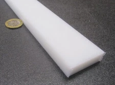 HDPE White Bar 1/2" Thick x 1.50" Wide x 36" Long, 2 Units, 6 Ft Total