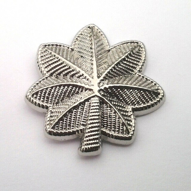 US ARMY RANK LT. COLONEL (11/8") SILVER Military Collar / Hat Pin
