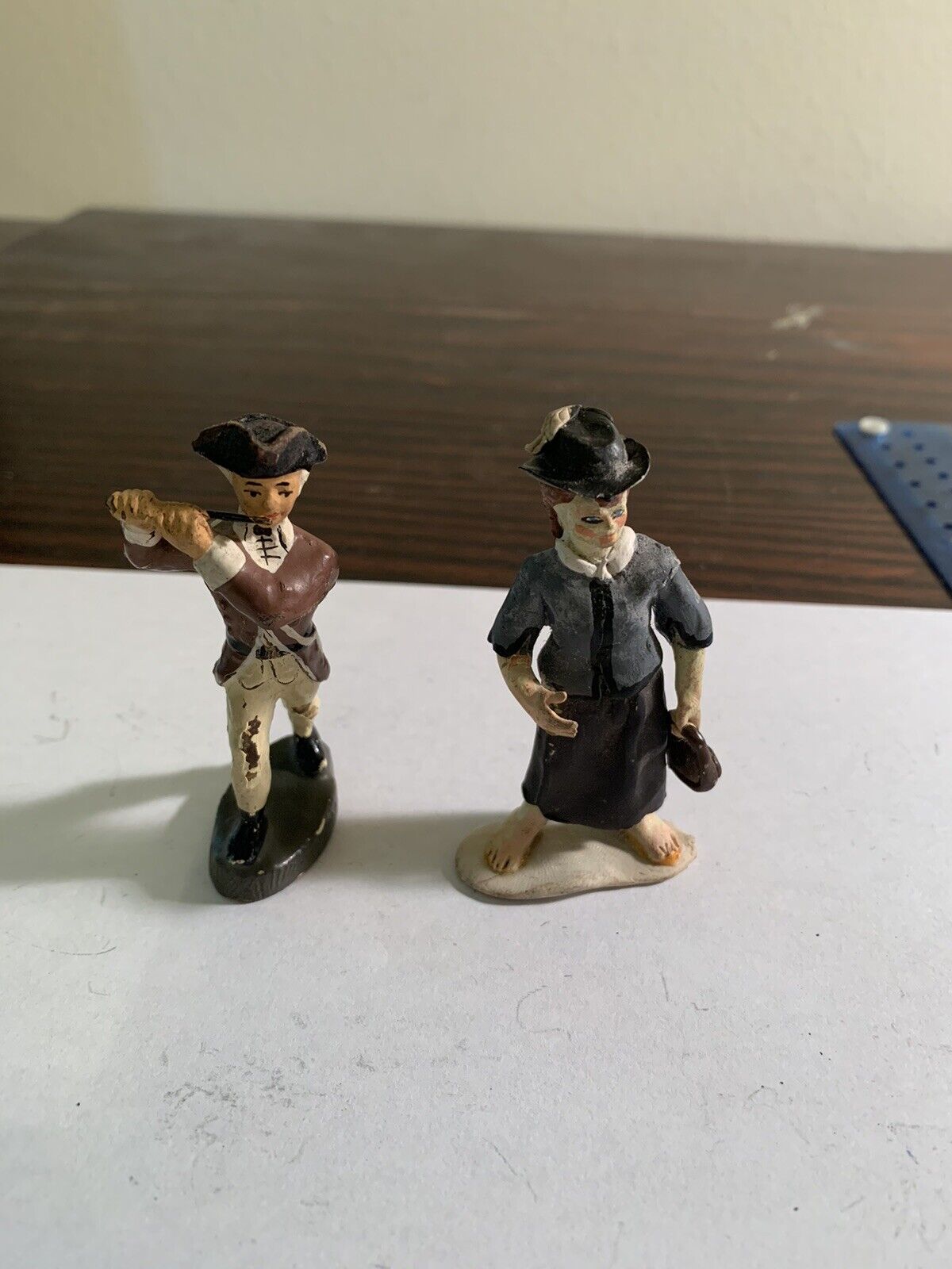 Vintage German Composition Toy Soldiers-1 Is Elastolin