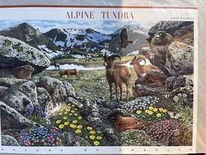 Sheet 10 Mint ALPINE TUNDRA Stamps: Rams, Marmot, MINT / SEALED 4198