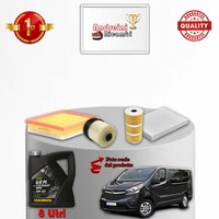 Set Service 4 Filter Und ÖL Xopel Vivaro B 1.6 Cdti 85KW 116CV Von 2014->