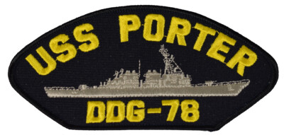 USS PORTER DDG-78 SHIP PATCH - GREAT COLOR - Veteran Owned Business