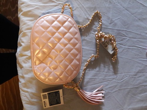 Bolso de mano vintage Via Piaggi rosa claro cereza y telaraña 1980 nueva etiqueta - Imagen 2 de 5