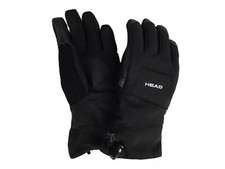 HEAD Ski Gloves Unisex Black Waterproof Touchscreen Friendly Enhanced Grip
