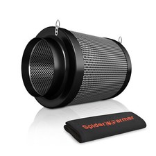Spider Farmer 6" Filtro Aria Carbone Carbone Vergine per Kit Coltivazione Ventilatore In Linea