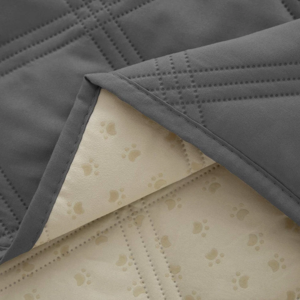Cobertor para cama de cachorro 100% impermeável com encosto antiderrapante para sofá-cama - Imagem 3 de 4