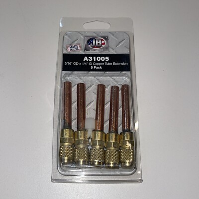 JB A31005 5/16  OD X 1/4  ID Copper Tube Access Valve Extension Tube 5 Pack