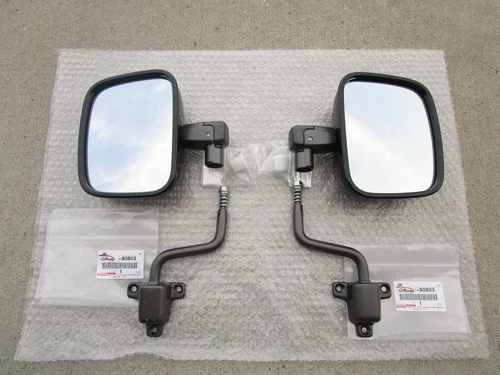 79- 83 TOYOTA LAND CRUISER FJ40 FJ45 FRONT RIGHT + LEFT SIDE DOOR MIRROR OEM NEW