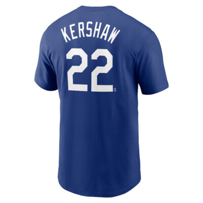 ドジャース シティコネクト KERSHAW カーショー ユニフォーム サイズM Clayton Kershaw #22 Los Angeles Dodgers NIKE City Connect T-Shirt