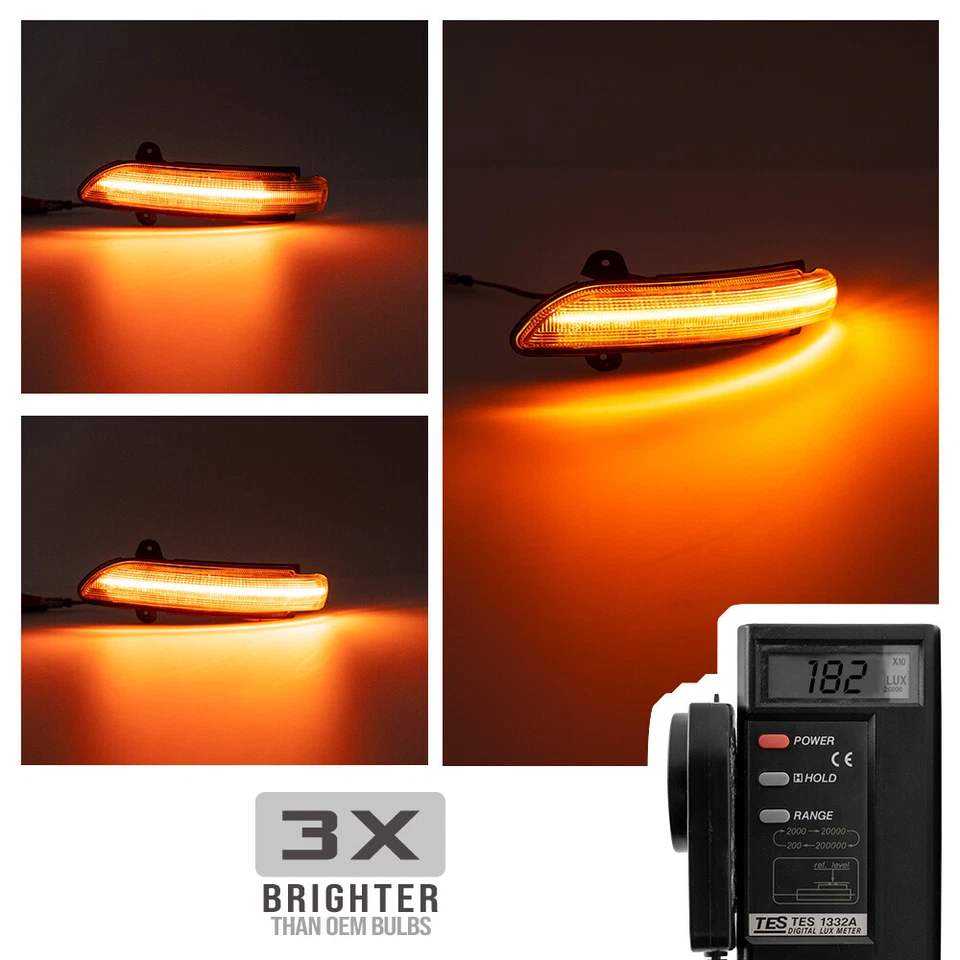 Динамический светодиодный указатель поворота для бокового зеркала Mercedes W221 W211 W219 S E CLS - Изображение 3 из 4