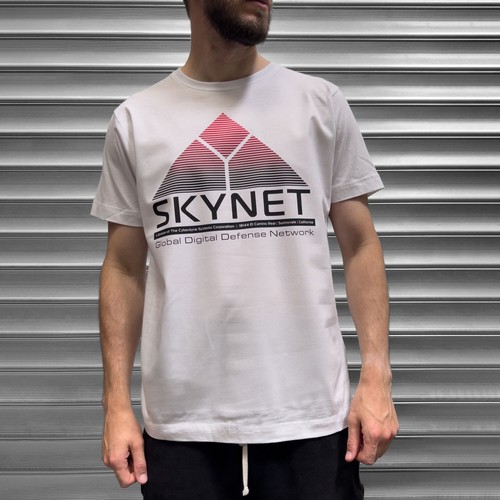 Terminator Skynet Cyberdyne Systems Logo Film T Shirt Prédateur Aliens T800 - Afbeelding 1 van 1