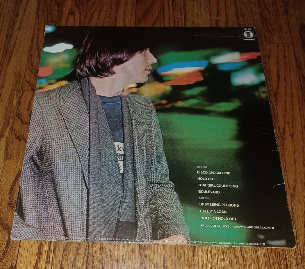 Jackson Browne Hold Out Asylum Records #SE 511 Stereo 1980 Album