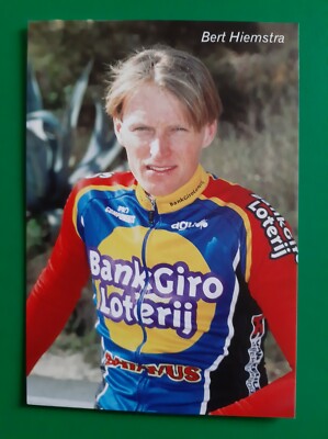 CYCLING cycling card BERT HIEMSTRA team BANKGIROLOTERIJ BATAVUS 2001