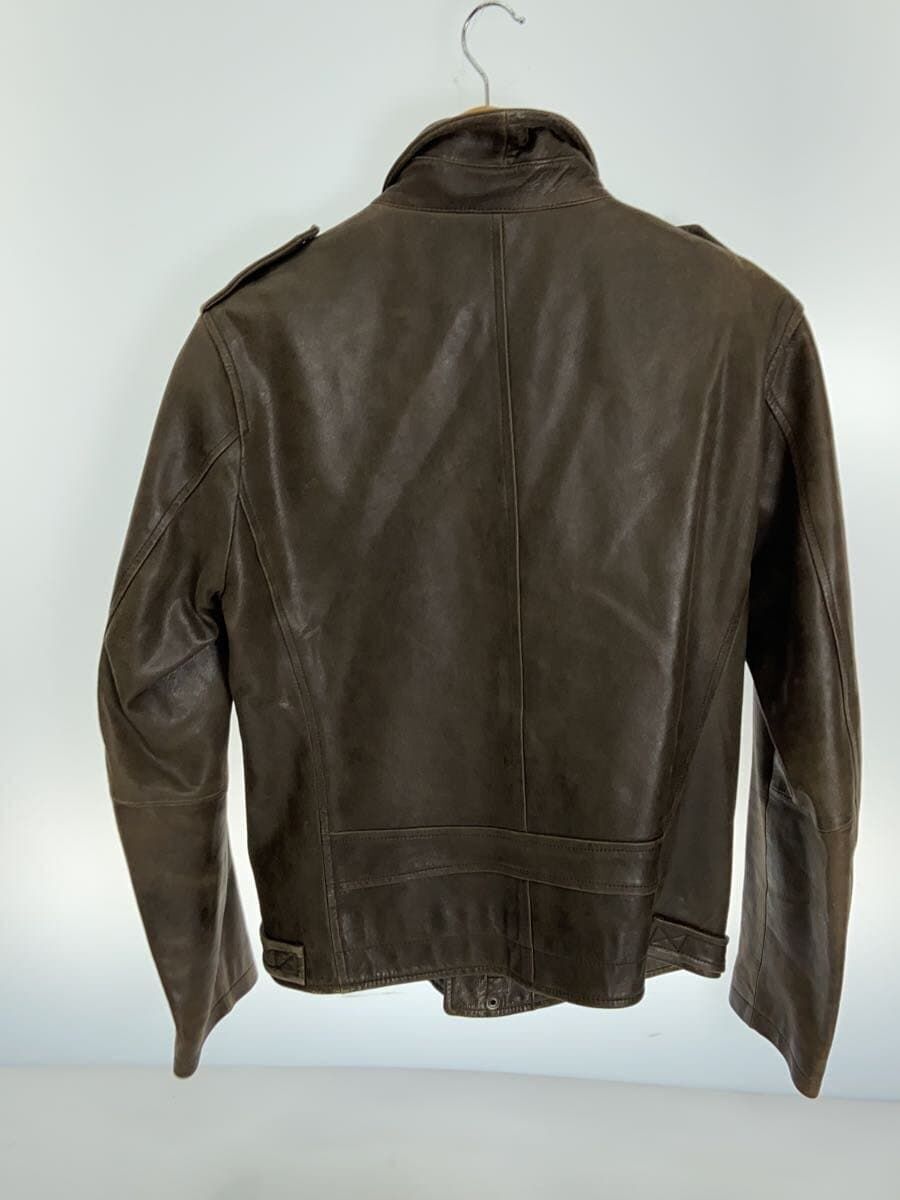 Burberry Black Label Brown Leather Blouson Jacket BMP65-309