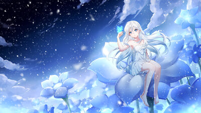 Anime girls silver hair blue eyes long dress bare Playmat Game Mat Desk | eBay Anime girls silver hair blue eyes long dress bare Playmat Game Mat Desk | eBay