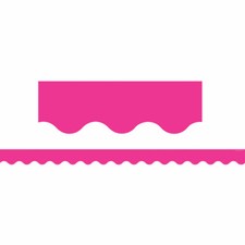Hot Pink Scalloped Border Trim Teacher Created Resources TCR5582