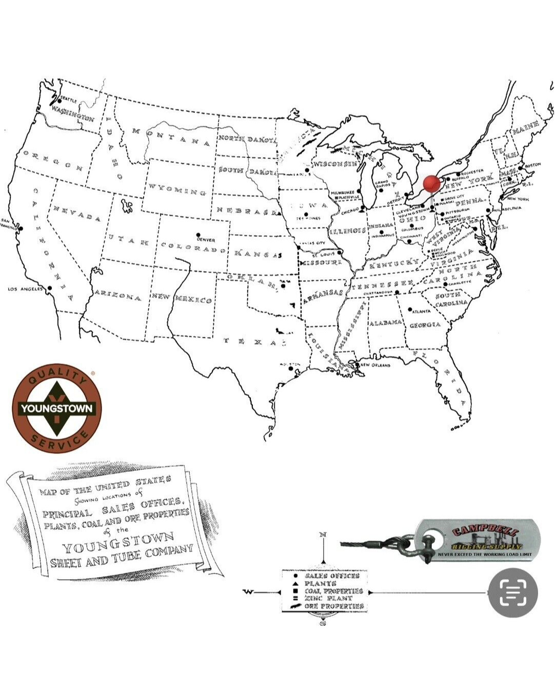 Fiber Core Winch Line 7/16" X 60' W/Swivel Hook Latch Wrecker Cable Tow USA HEMP