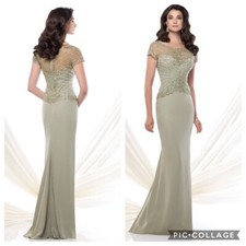 Montage by Mon Cheri Gown Coffee Color Formal Evening Bridesmaid Dress Gown