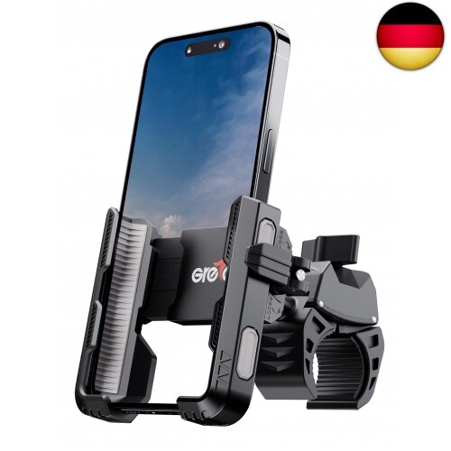 Grefay Fahrrad Handyhalterung Handyhalter Motorrad 【1s-Sperre】 2024 Vib